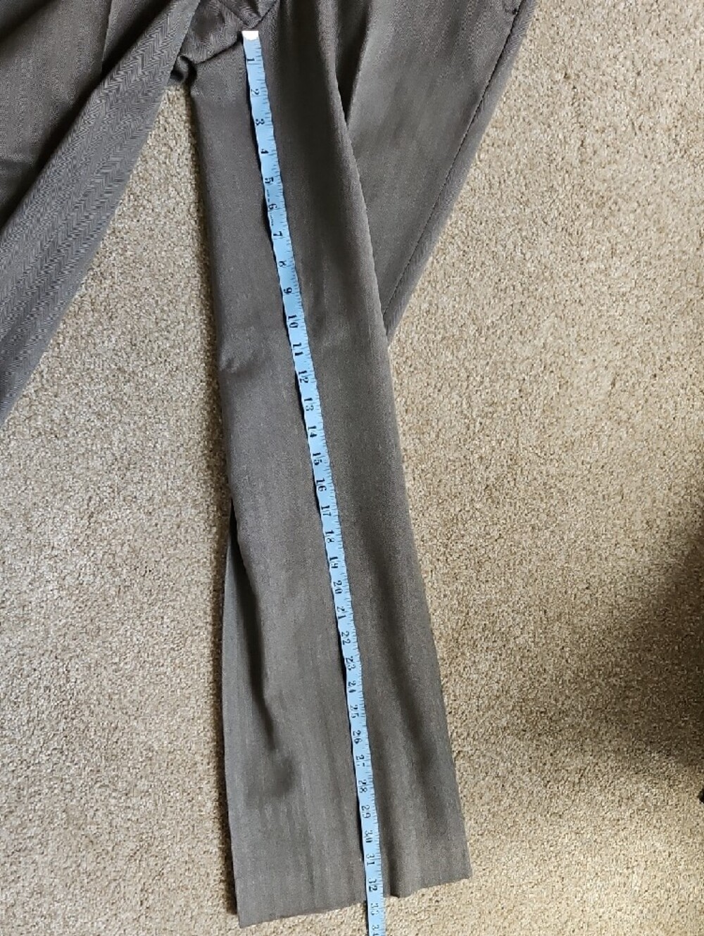 Custom Made Size 34x36 Men's Light Olive Dress Pants - Picture 11 of 11
